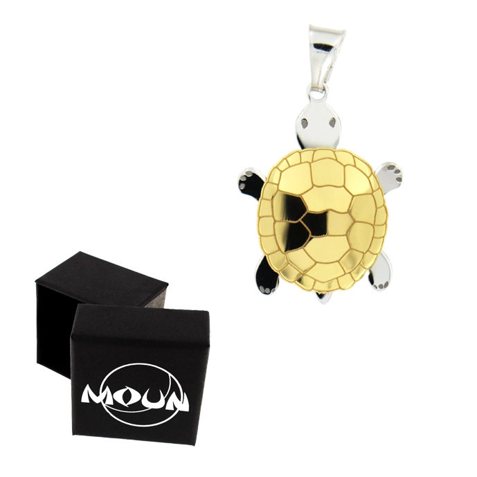 Collana Tartaruga In Argento 925 | Ciondolo Onde Marine | Gioiello Significativo Per Donna, Regalo Idea Compleanno